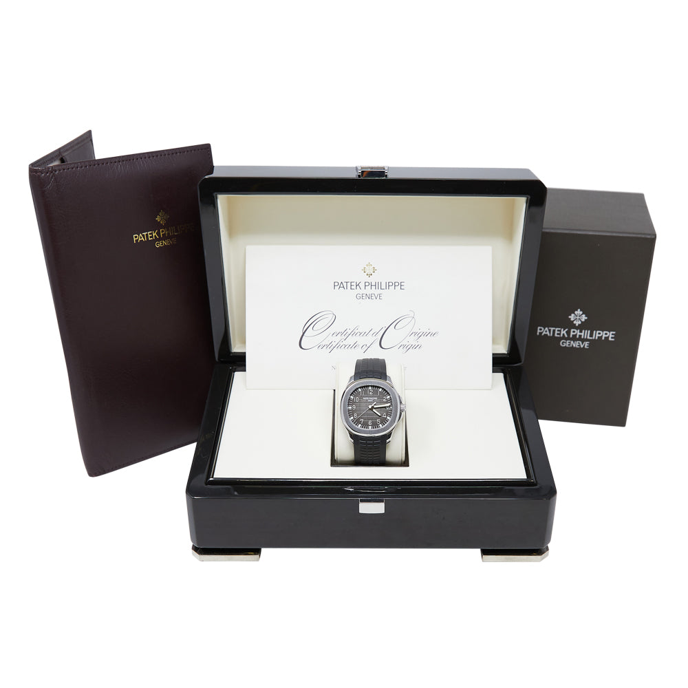 Patek Philippe Aquanaut Black Dial on Black Rubber 5167A-001 Complete 2008