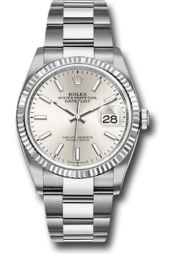 Rolex Datejust Silver Index Dial on Oyster 126234 Complete 2025
