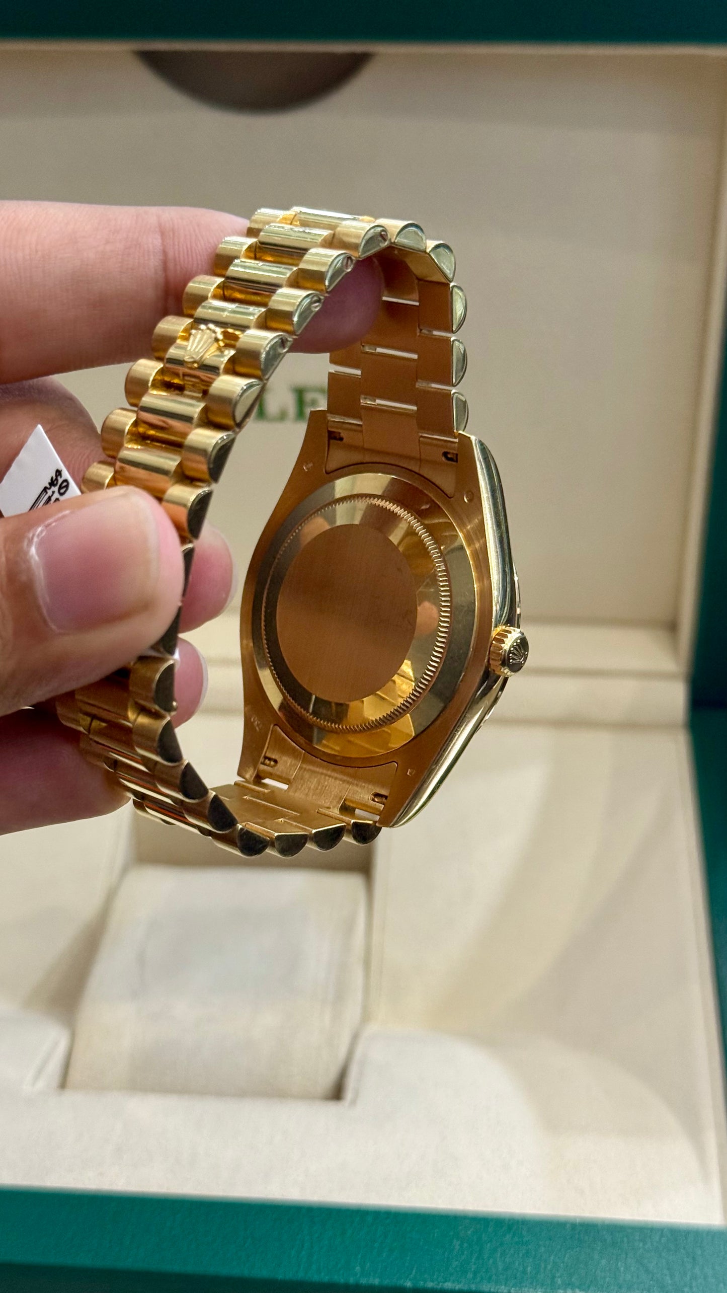 Rolex Day-Date II silver dial Dial on 218238 Card 2015