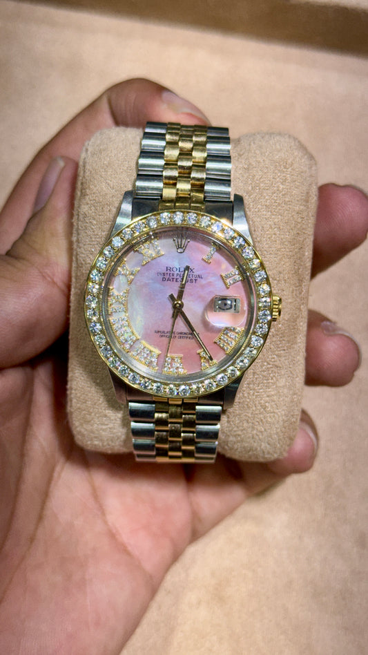 Rolex Datejust mother-of-pearl Dial on 16013