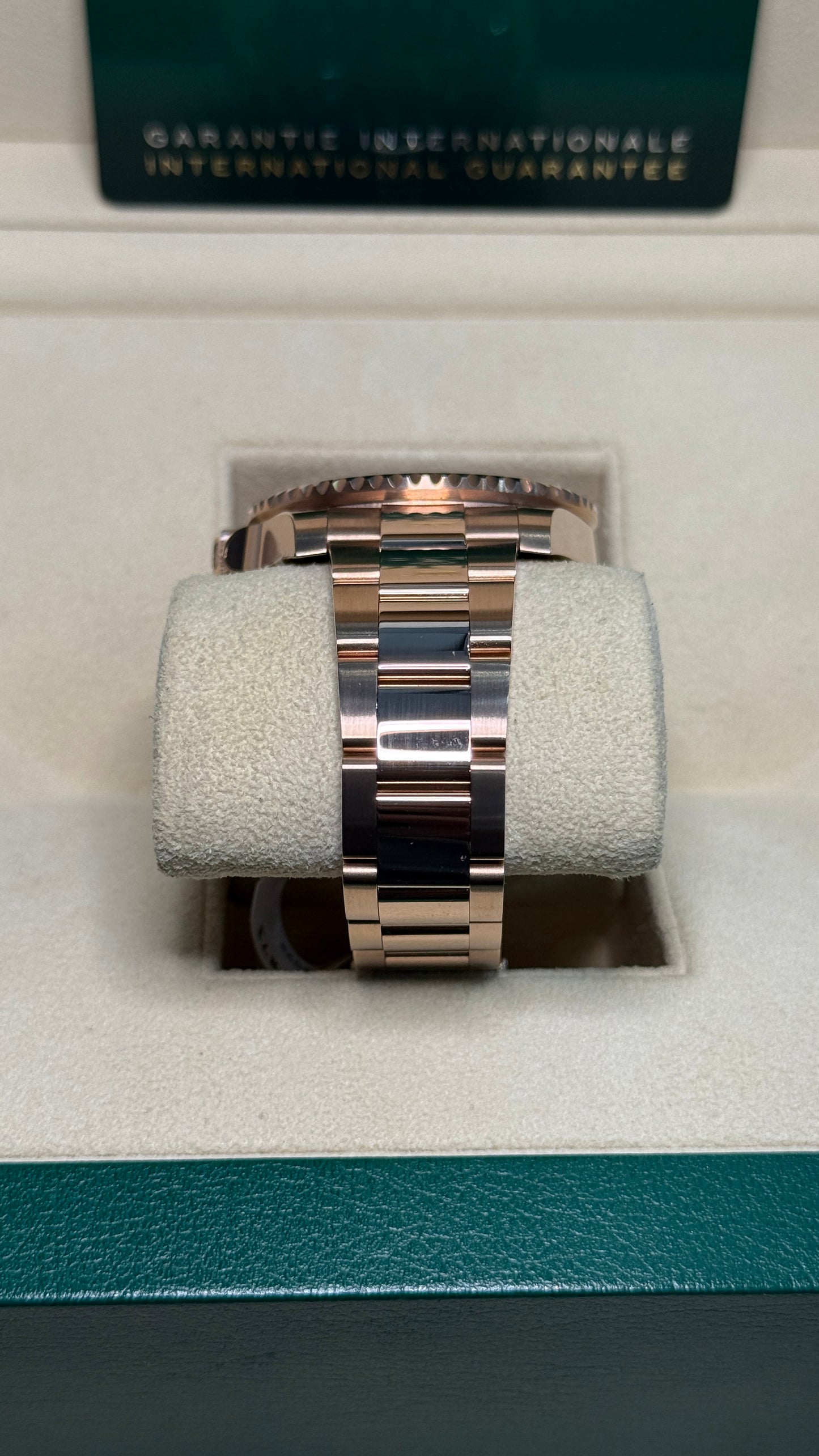 Rolex GMT-Master II Root Beer Black Dial on Oyster 126715CHNR Card 2023