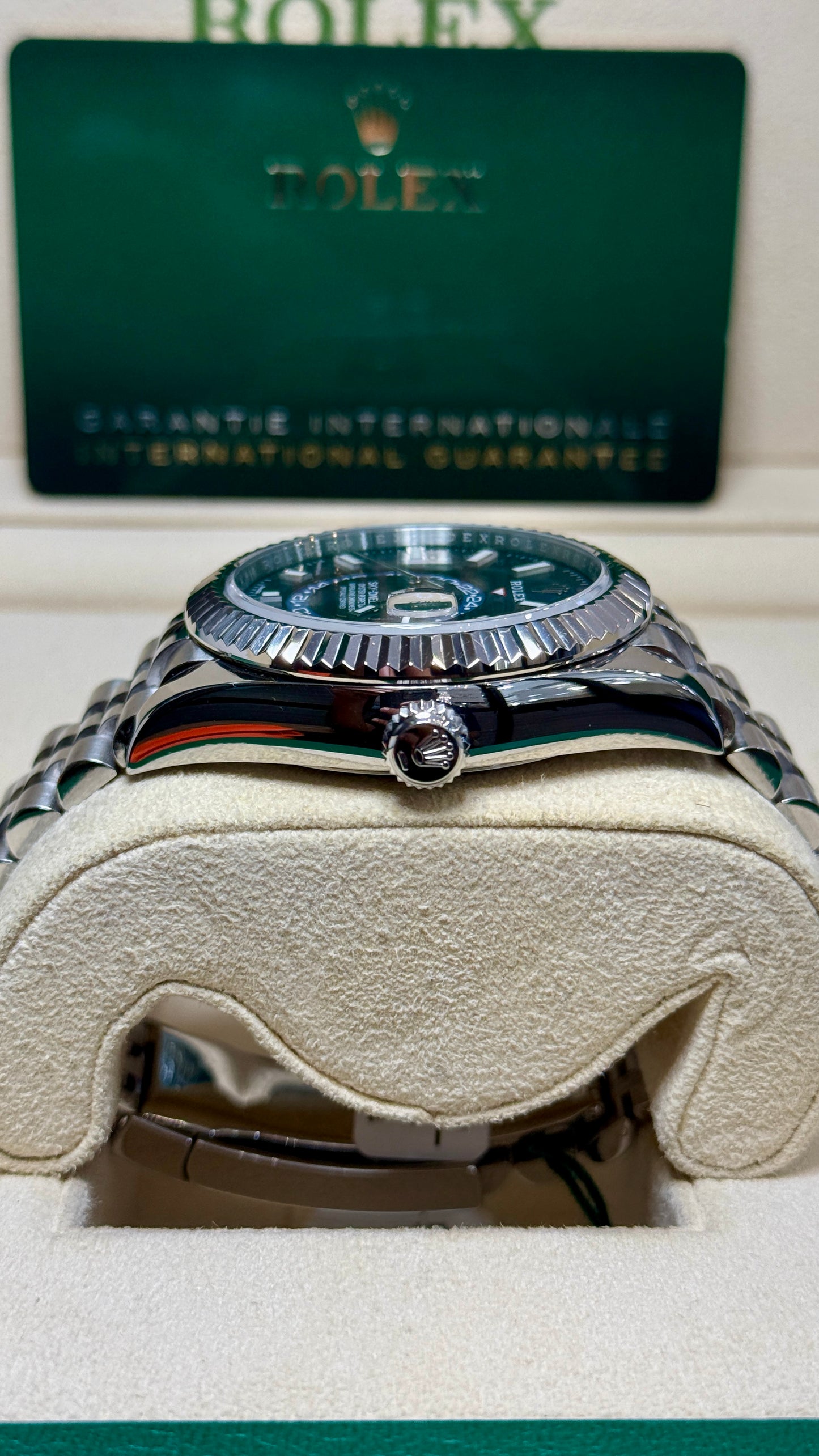 Rolex SkyDweller Bright Blue Dial on 326934 Card 2023