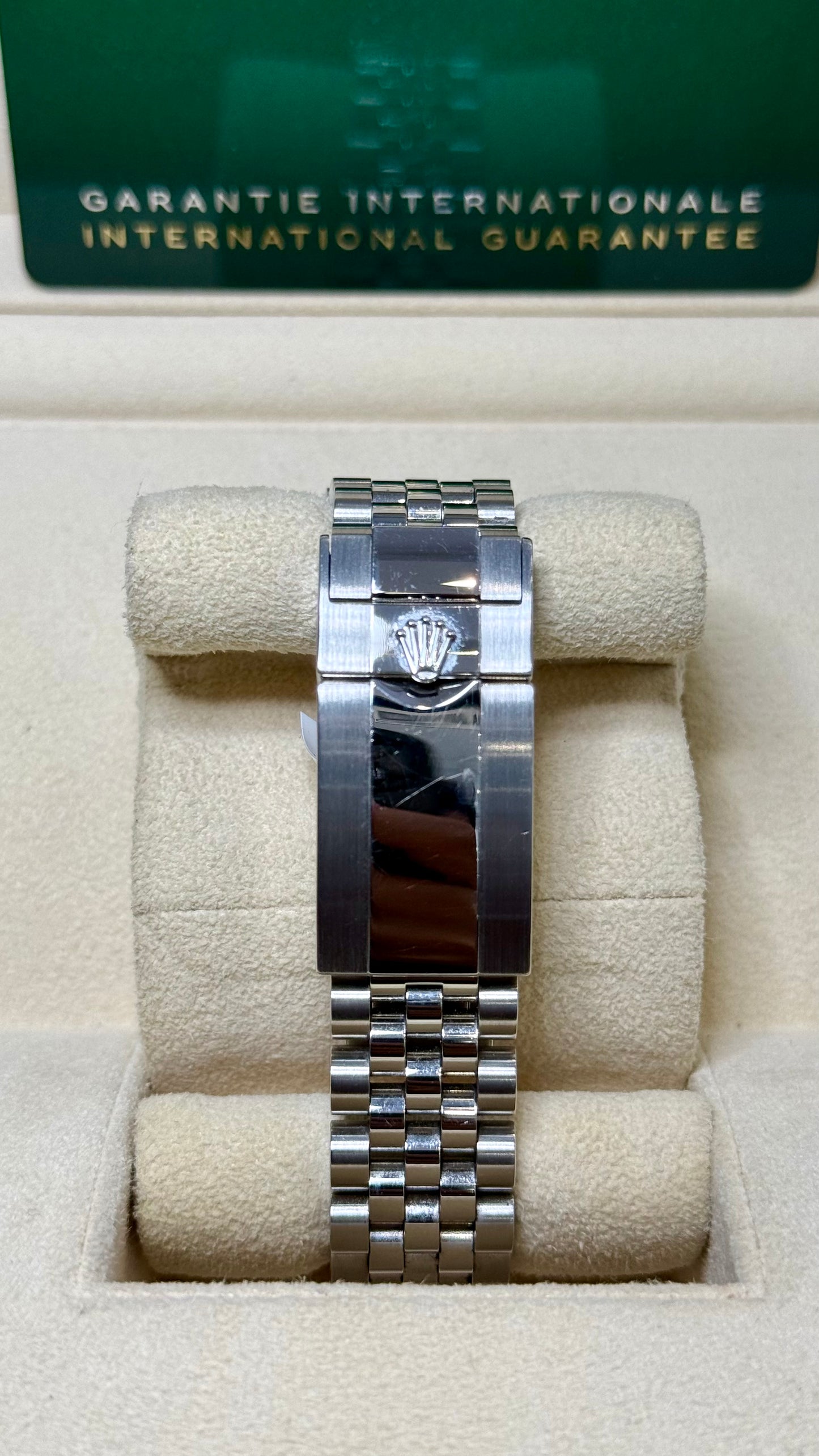 Rolex GMT-Master II Batgirl Black Dial on Jubilee 126710BLNR Card 2023