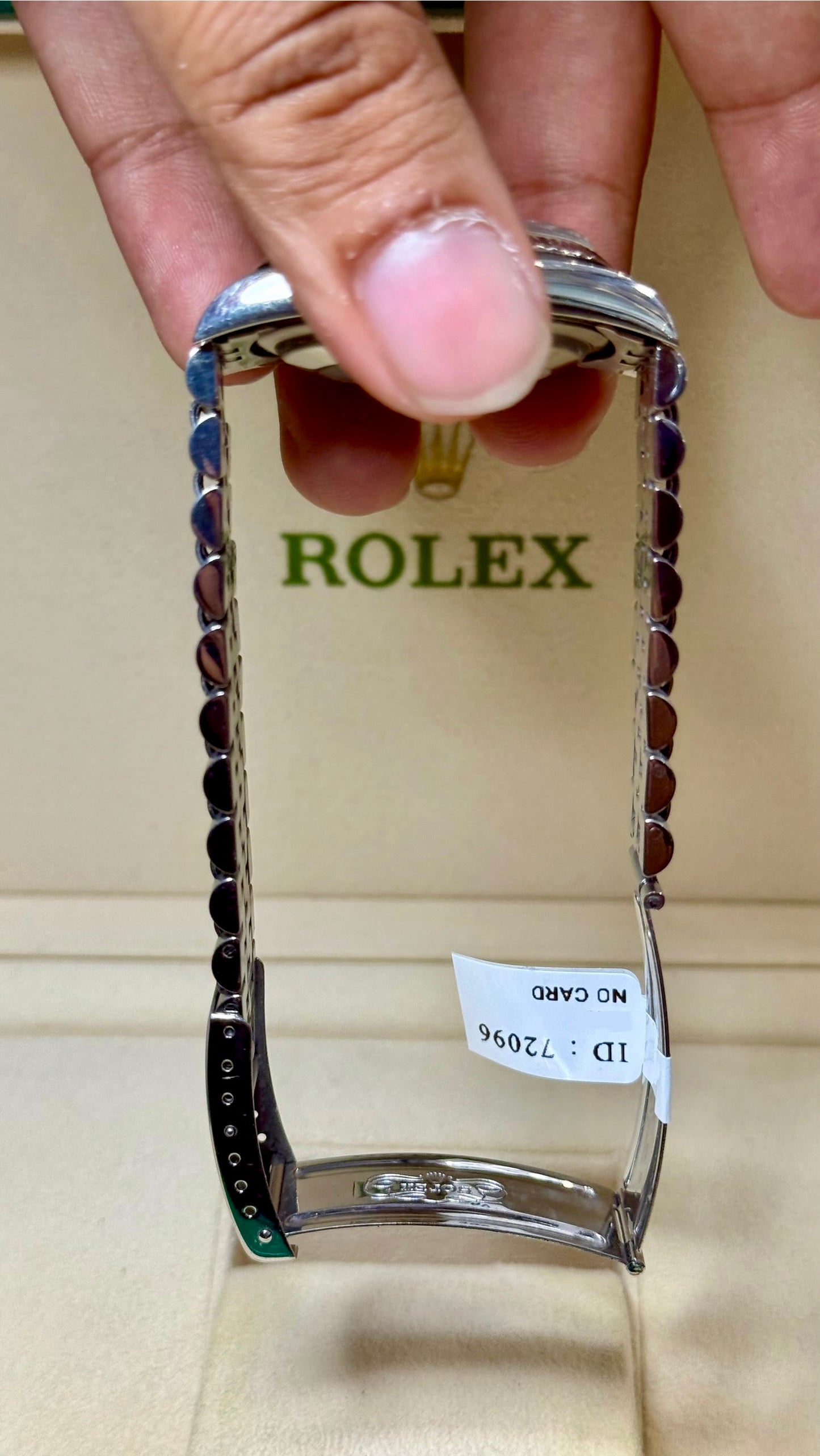 Rolex Datejust Silver Dial on 16220