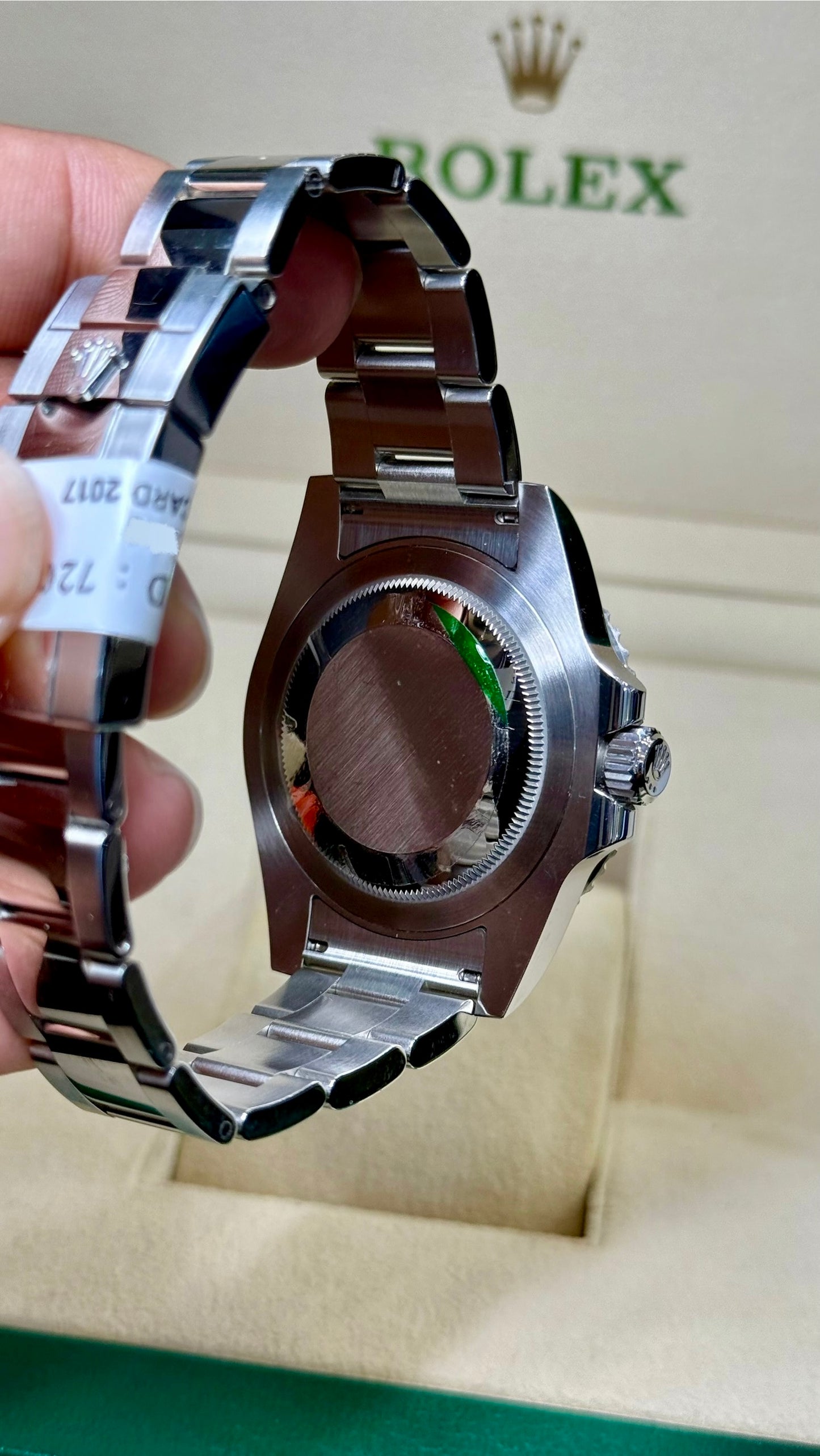 Rolex GMT-Master II 'Batman' Black Dial on Oyster 116710blnr-0002 Card 2017